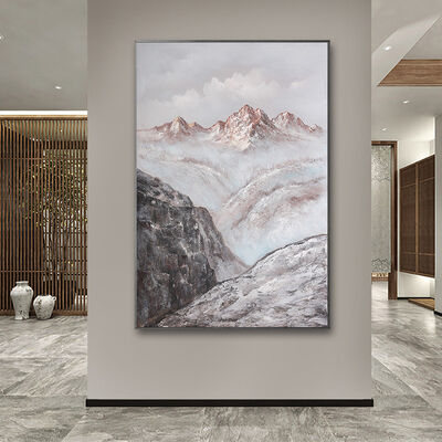 Modern Abstract Hand Painted Oil Painting Canvas Wall Art with Customized Size Landscape Scenery for Home Decor