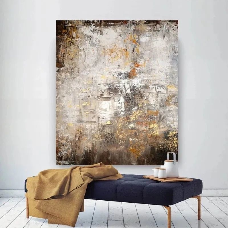 Original Hand Painted Landscape Abstract Oil Painting On Canvas Modern Custom Design